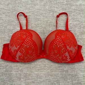 Cacique Lace‎ Plunge Underwire Bra Size 44D